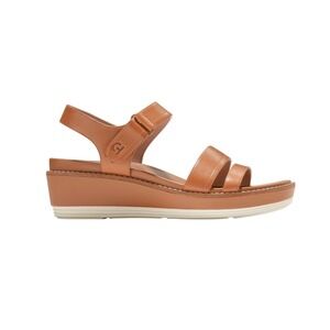 Cole Haan Original Grand Peyton Platform Sandals Brown Tan Size 7.5B